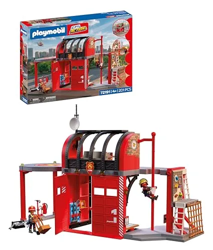 Playmobil® Große Feuerwehrstation (72191) – Actionreiche Feuerwehr-Spielwelt