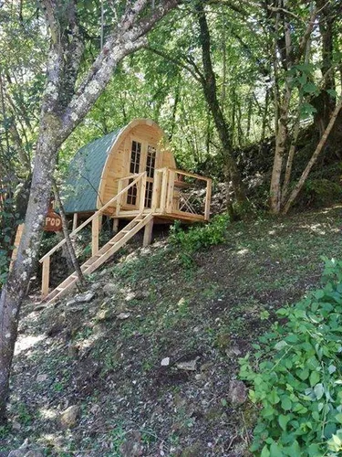Camping Haus Mobilheim Holzhütte Naturhütte Freizeithaus Campinghütte