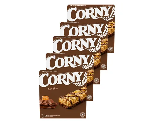 CORNY Cerealien, Corny Schoko Riegel Mandeln Erdnüssen und Bienenhonig 150g 5er Pack