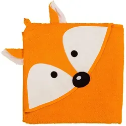 Xxxl Kapuzenbadetuch Fuchs - Baby-Bademäntel aus hochwertigem, schadstoffgeprüften Textil, 100x100 cm, Oeko-Tex® Standard 100, saugfähig und angenehm weich – ideal für das Baden und Pflegen Ihres Babys.