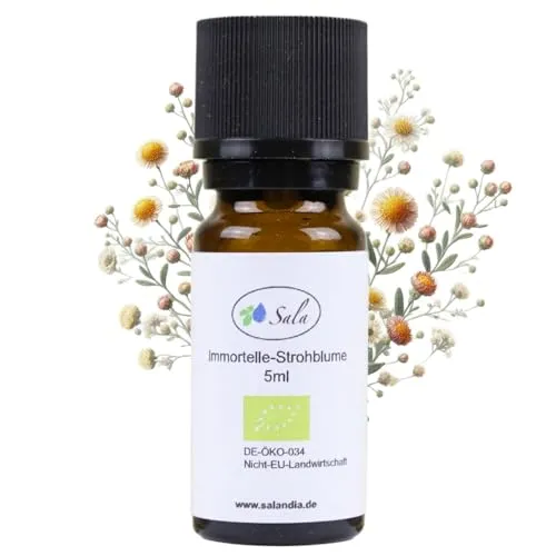 Sala Strohblumenöl Aroma Immortelle Öl naturrein BIO - zum Verzehr - 5 ml
