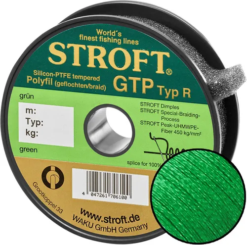 STROFT GTP Typ R Geflochtene Angelschnur 300m grün R10-0,450mm-36kg