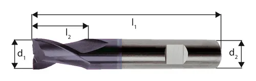 Forum Schaftfräser 6527K VHM TiAlN 3 mm HB Z 2