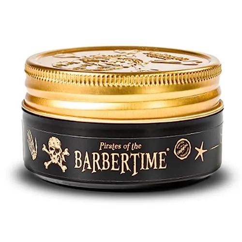 BARBERTIME Brillantine (100ml) – Styling-Creme mit Glanz, Pflege | Angereichert mit Traubenkernöl – antioxidativ & nährend | Duft: Spanisches Labdanum – warm, elegant, maskulin