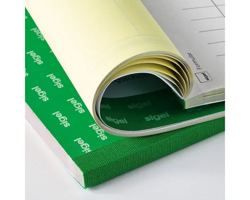 Sigel Formularblock Rechnung A5 hoch SD ohne MwSt. Ausweis - Blöcke & Formulare – Praktischer Formularblock mit 60 Blatt, ideal für die einfache und übersichtliche Erstellung von Rechnungen ohne MwSt. Ausweis.