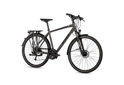 Airtracks Herren Trekking Fahrrad 28 Zoll TR.2835 - Schwarz Matt, 24 Gang Shimano ALIVIO - Hochwertiges Trekkingrad mit 24-Gang Shimano ALIVIO Schaltung und robustem Aluminiumrahmen. Ideal für alle, die ein sicheres und stylisches Fahrrad für lange Strecken suchen.