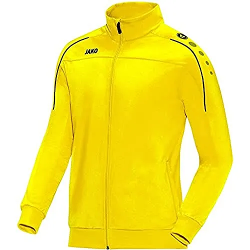 JAKO Kinder Polyesterjacke Classico, citro, 128, 9350 - Funktionsjacke für Kinder in leuchtendem Zitro, ideal für Sport und Freizeit, leicht und strapazierfähig