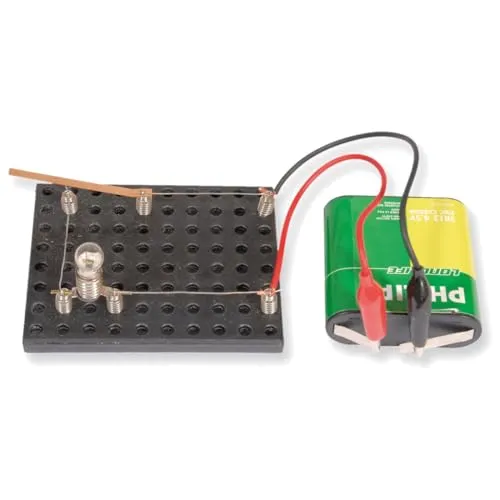 matches21 HOME & HOBBY Einfacher Stromkreis DIY Holz Bastelset für Kinder ab 9 Jahren Energie entdecken Lernspiel Bausatz