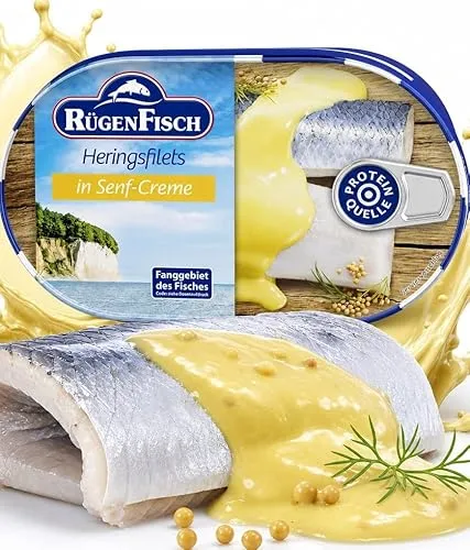 RügenFisch Heringsfilets in Senf-Creme 200 g