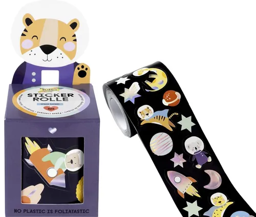 folia Sticker SPACE SAFARI auf Rolle 4 m