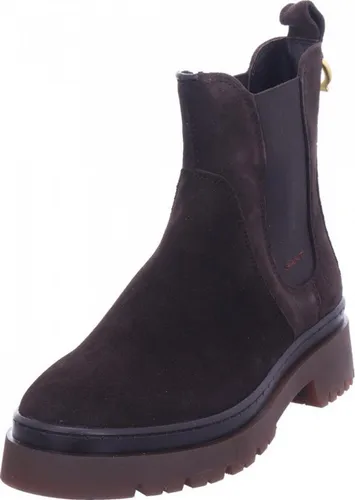 GANT Damen Aligrey Chelsea-Stiefel, Dunkelbraun, 38 EU - Wanderschuhe mit herausnehmbarer Innensohle für individuellen Komfort und optimale Passform.