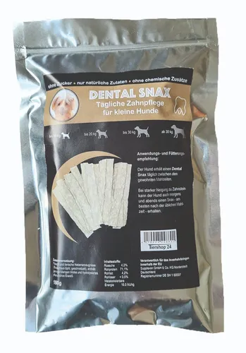 DENTAL SNAX- tägliche Zahnpflege für kleine Hunde mit nat. Enzymen - 180g/Beutel