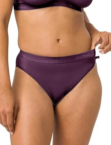 BeeDees Damen Slip Microfun Tai aubergine | 44 in lila von BeeDees