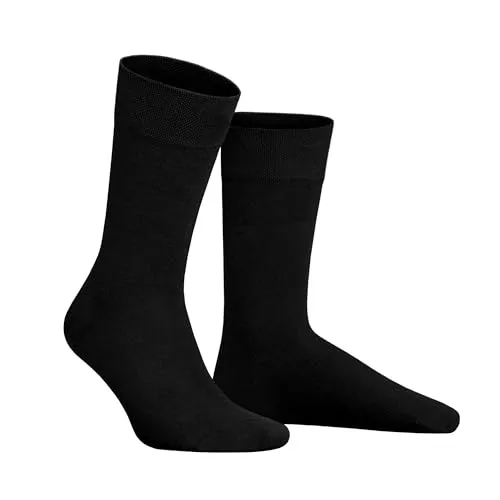 Hudson Herren Socken Relax Cotton - Druckfreier Bund in Schwarz - Herrensocken mit druckfreiem RELAX-Komfortbund für maximalen Tragekomfort, aus 97% Baumwolle für eine hautfreundliche und hochwertige Qualität.