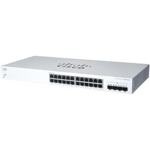 Cisco Switch Business 220-Series 28-Port 1/10GbE - Managed Switch für Unternehmen, bietet hohe Geschwindigkeit und einfache Verwaltung für optimierte Netzwerkleistung.