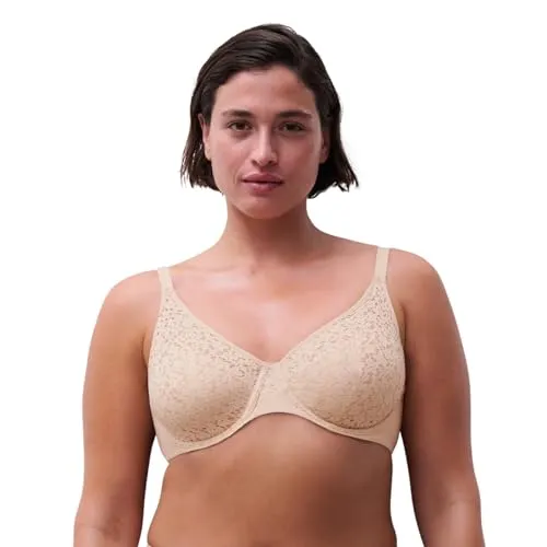 Chantelle EasyFeel Norah Bügel-BH Beige C 95 Damen - Funktionsunterwäsche mit eleganter Spitzendetail-Verarbeitung, bietet optimalen Halt und unschlagbaren Komfort den ganzen Tag.