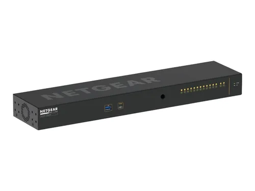 NETGEAR AV Line M4250-12M2XF Switch - L3 Managed Switch mit 12 Ports für 10/100/1000/2.5G und 2 x 10 Gigabit SFP+, ideal für professionelle AV-Netzwerke und rackmontierbar.