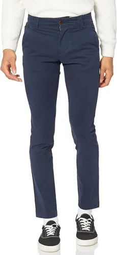 Tommy Jeans Herren Chino Hose TJM Scanton Slim Fit, Blau - Herren-Jeanshosen aus 50% Bio-Baumwolle, zeitloses Design mit optimaler Passform für hohen Tragekomfort im Büro oder Alltag.