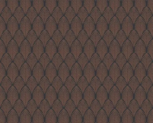 Vinyl-Tapete Art Deco Schwarz Kupfer 53 cm Rolle 10,05 m AS Creation