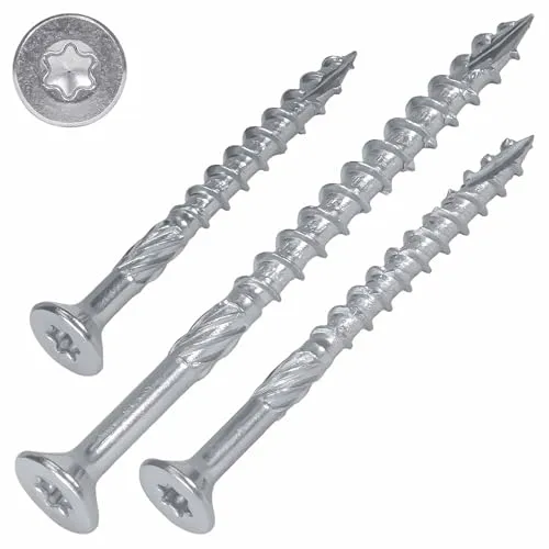 Holzbauschrauben Edelstahl C1, 8x120 mm - 50 Stück mit Senkkopf, TX40, ETA Zulassung | SCREW REBEL