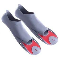 Salvas Flosse Schwimmflosse F5 Training Kurz, Flosse Schnorchel Taucher Erwachsene 34-47 bunt|grau|rot 44/45