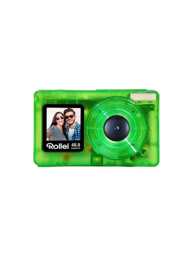 Rollei Compactline Pocket Transparent Green - Kompakte Rollei Digitalkamera mit 48 MP und 8000 x 6000 Pixeln für beeindruckende Fotos. Ideal für unterwegs und leicht zu bedienen.