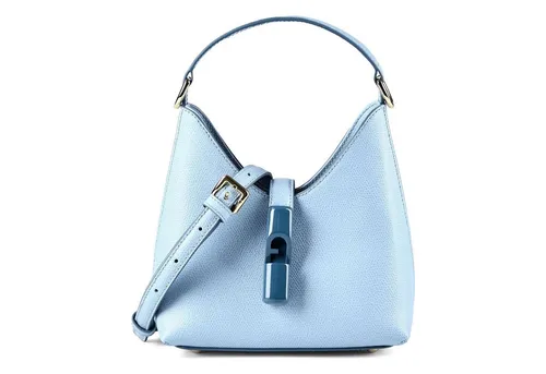 Furla Goccia Mini Bag Handtasche aus Leder 18 cm in Blau - Elegante Furla Goccia Mini Bag aus hochwertigem Leder, ideal für stilvolle Auftritte. Perfekte Größe für Essentials und vielseitig kombinierbar.