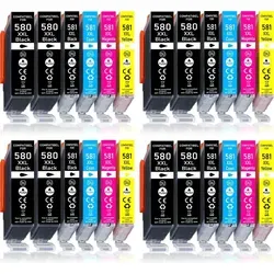 24er Pack Druckerpatronen 580 581 XXL kompatibel mit Canon TS9550