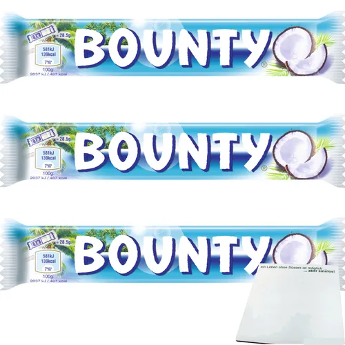 Bounty Einzelriegel Milchschokolade mit Kokosmark 3x57g Riegel usy Block