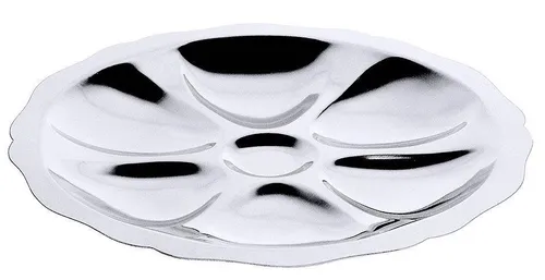 Contacto Austernplatte 24 cm in silber von Contacto