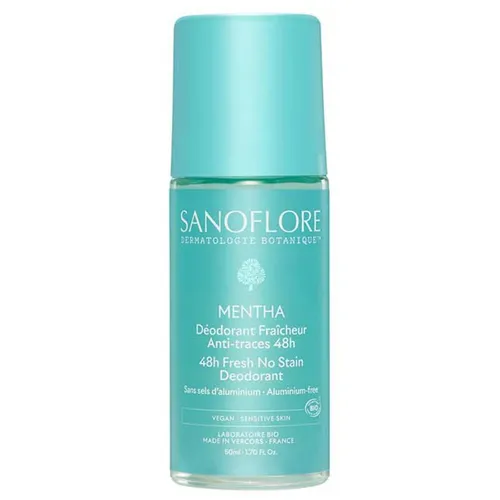 Sanoflore Deodorant Frische 48H Mentha Roll-On Bio 50 ml ist ein wertvoller Verb