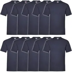 Valueweight T Herren T-Shirt 10er Pack, navy, XL in blau von Fruit of the Loom