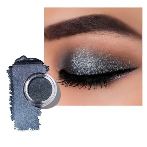 Oulac Lidschatten Grau| Hochpigmentierter Creme-Lidschatten| Smoky Eye Make-up| Wasserfest & Langlebig| Verblendbar & Faltenfreies Augen-Makeup|Vegan |06g (06)
