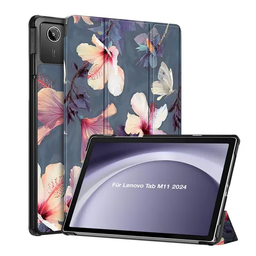 Tablet Schutzhülle für Lenovo Tab M11 2024 11.0 Cover Case Blühender Hibiskus