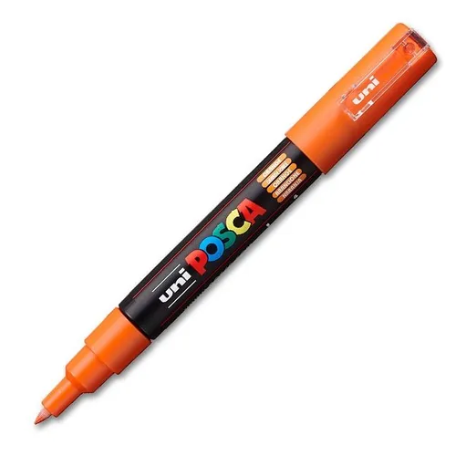POSCA Pigmentmarker PC-1M, orange Konische Spitze, Strichstärke: 0,7 - 1,0 mm