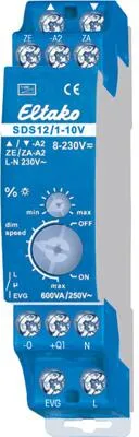 Eltako SDS12110V Universal-Dimmschalter - Smart Home Dimmschalter für individuelle Lichtsteuerung, mit einstellbarer Dimmgeschwindigkeit und Kinderzimmer- sowie Schlummerschaltung. Ideal für energiesparendes Lichtmanagement.