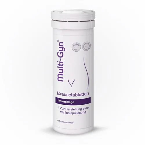 Multi-Gyn Brausetabletten – Vaginaldusche auf Basis natürlicher Inhaltsstoffe für eine sanfte und optimale Vaginalhygiene – für Intimdusche Dusche Frau
