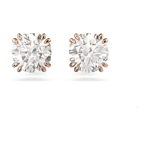 Swarovski Stilla Ohrringe - Ohrringe für Damen, rosé vergoldete Ohrstecker mit klaren Swarovski Kristallen, perfekt für jeden Anlass und zeitlos elegant.