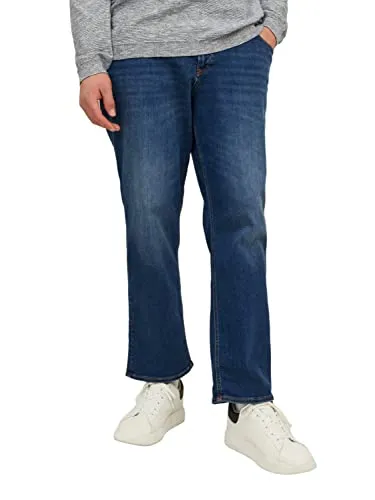 JACK & JONES Male Tapered Fit Jeans Plus Size JJIMIKE JJORIGINAL AM 782 NOOS PLS Tapered Fit Jeans