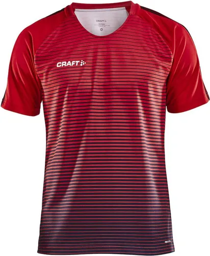 Craft Pro Control Stripe Trikot Kurzarm Herren - Rot / Marine - Sportliches Kurzarm-Trikot für Herren in Rot und Marine. Optimaler Komfort durch weichen Stoff und Mesh-Einsätze für beste Belüftung. Ergonomisches Design für maximale Bewegungsfreiheit beim Training.