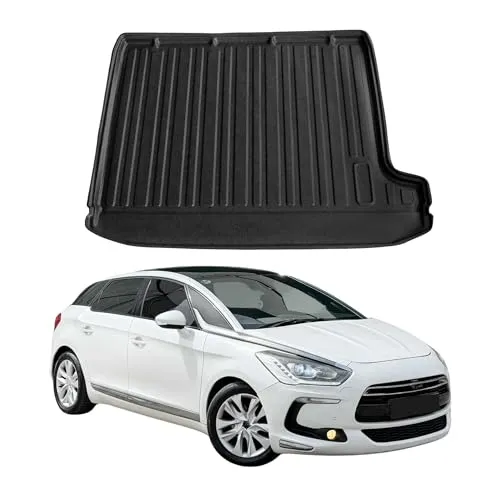 OMAC Kofferraumwanne für Citroen DS5 (2011-2019) - Fahrzeugspezifische Kofferraumwanne aus Gummi TPE, leicht zu reinigen und wasserdicht. Rutschfest und strapazierfähig für optimalen Schutz im Alltag.