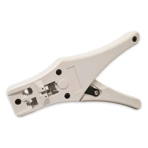 PremiumX Modular Crimpzange PX-376D für Netzwerkstecker RJ-45/8P8C RJ-11/6P4C LAN DSL Internet Zange Werkzeug Kabelschneider Kabelwerkzeug Abisolierwerkzeug für Netzwerkkabel Telefonkabel