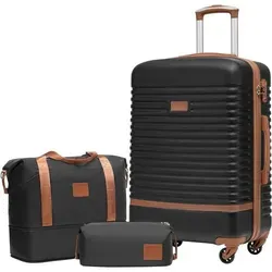 Koffer Set ABS Hartschalen Trolley 4 Rollen TSA-Schloss