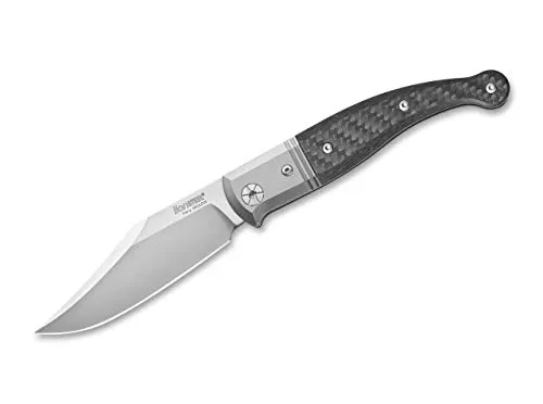 LionSteel Unisex – Erwachsene Gitano CF Taschenmesser, Schwarz, 19,5 cm