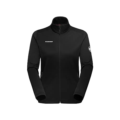 Mammut Outdoor ML Jacket Women | Sportjacke für Damen, Leichte Midlayer Jacke, Atmungsaktive Wanderjacke, Warme Outdoorjacke, Bekleidung für Sport, Unterziehjacke | Schwarz; L