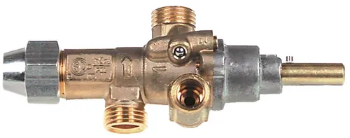 Gashahn PEL21S mit Zündflamme Thermoelementanschluss M8x1 Achse ø 8x6,5 0,35mm