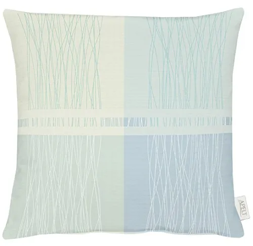 Apelt Kissenhülle, 100% Polyester, Hellgrau/Hellblau, 49x49