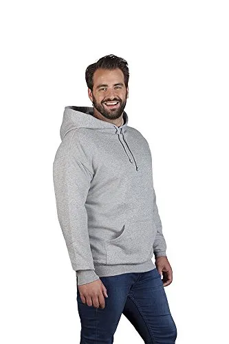 Basic Hoodie 80-20 Plus Size Herren, Sportgrau, 5XL