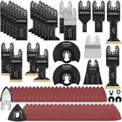 Sägeblätter Multitool Oszillierendes Holz Metall 128 Stück