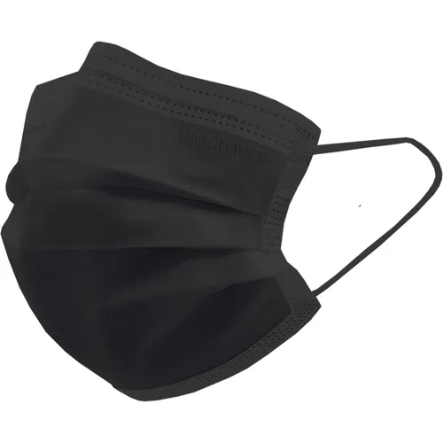 Produktbild Unigloves Profil Plus Mundschutz mit Gummizug 2005, Schwarz 50 Stk